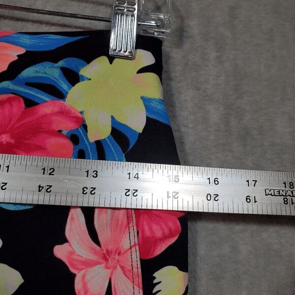 PINK Victoria's Secret Leggings Womens L Pink Floral Ultimate Stretch High Waist - Picture 3 of 10